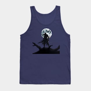 Moonlit Malevolence: The Demonic Shadow Warrior Tank Top